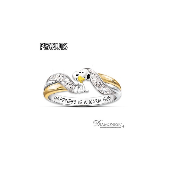 The Bradford Exchange Jewelry - Bradford Exchange "Happiness Is" PEANUTS Diamonesk Embrace Ring